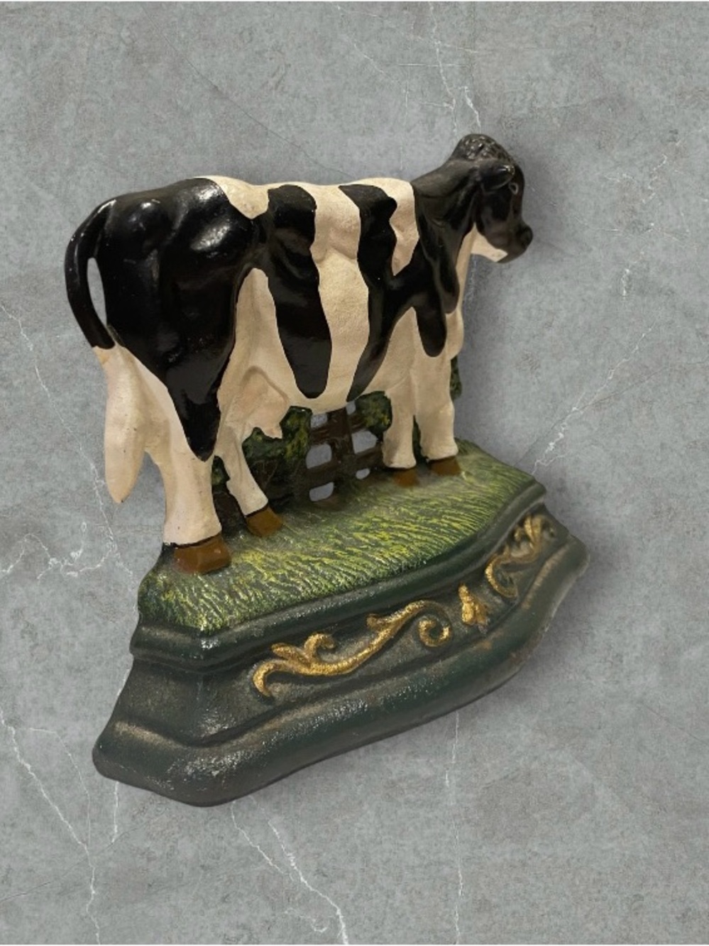 Cast Iron Cow Doorstop - Picture 2 of 9